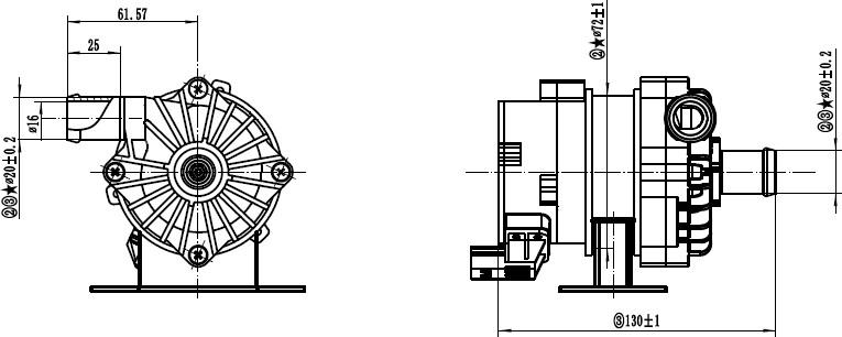 Električna pumpa za vodu HS- 030-201A (2)