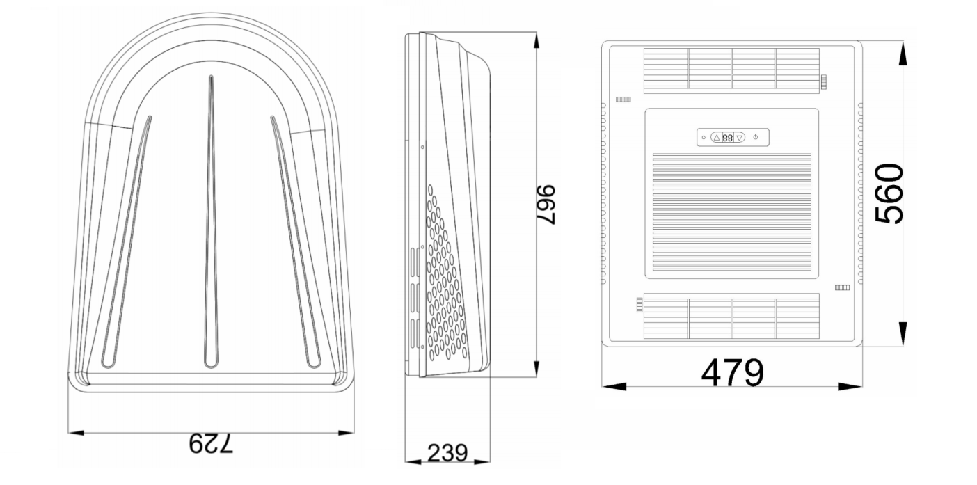Rooftop mounted air conditioner for Motorhome（Caravan, RV) (1)